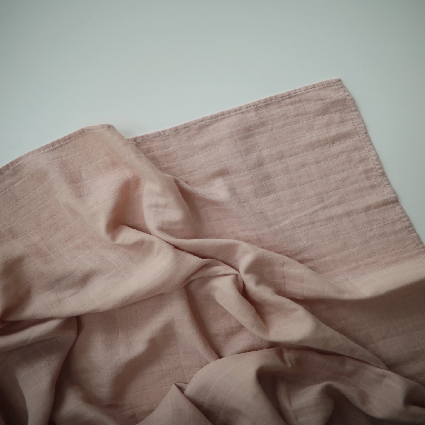 Muslin Swaddle Blanket Organic Cotton - (Blush)