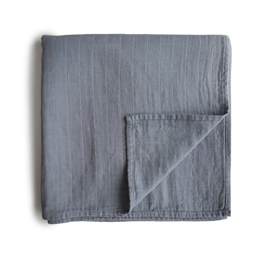Muslin Swaddle Blanket Organic Cotton - (Tradewinds)