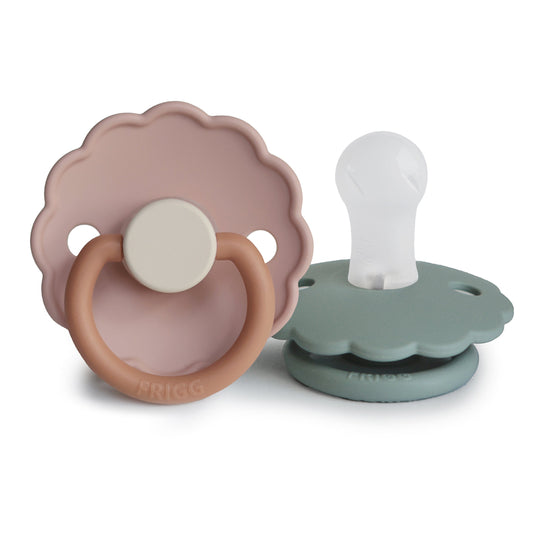 FRIGG DAISY SILICONE PACIFIER (BISCUIT/LILY PAD) 2-PACK
