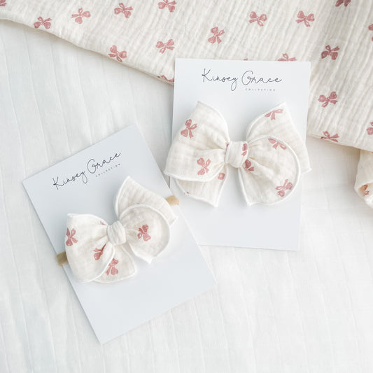 Petite Bows Muslin Fable Bow