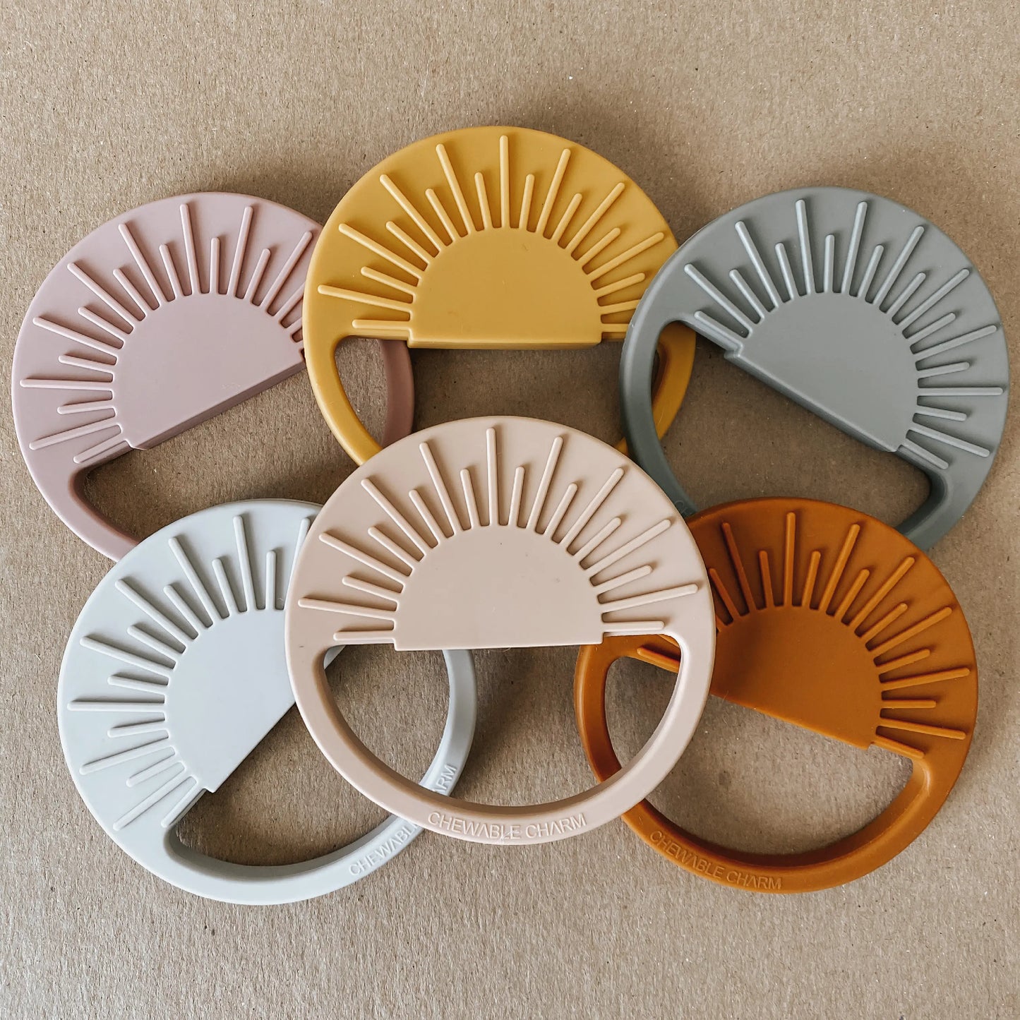 Sun Silicone Teether - Slate Sage