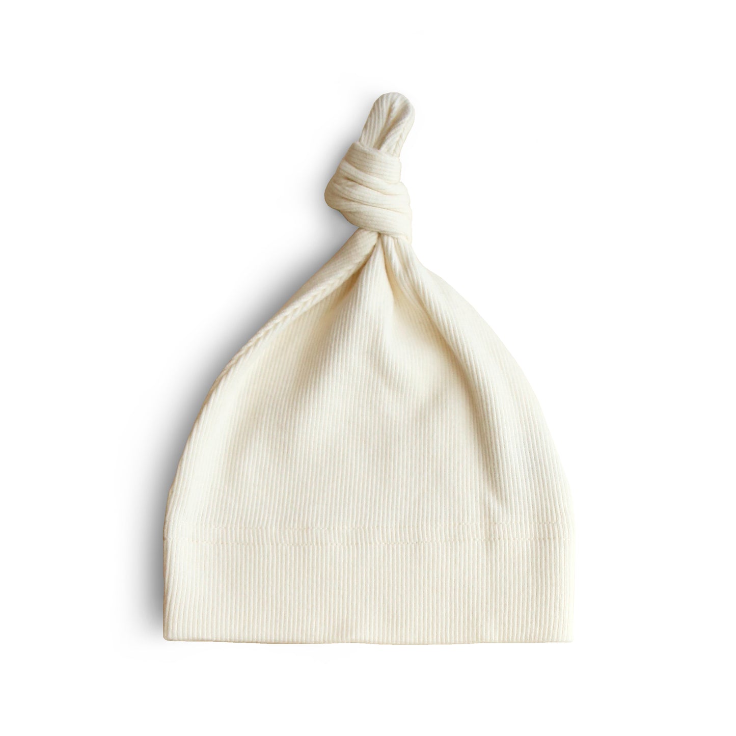 Ribbed Baby Beanie - (Ivory)