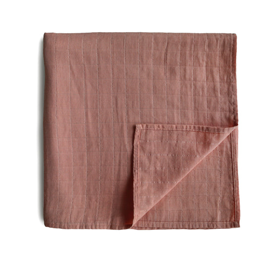 Muslin Swaddle Blanket Organic Cotton - (Cedar)