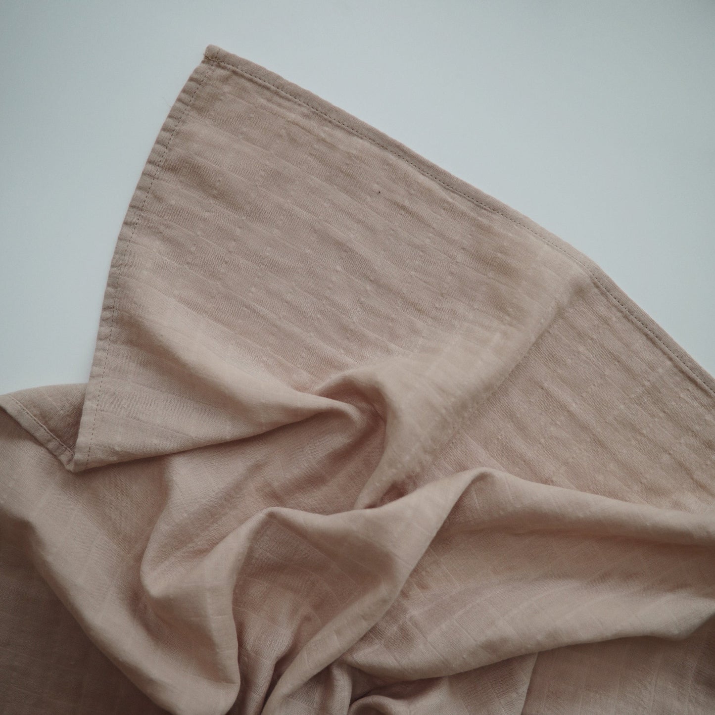 Muslin Swaddle Blanket Organic Cotton - (Pale Taupe)