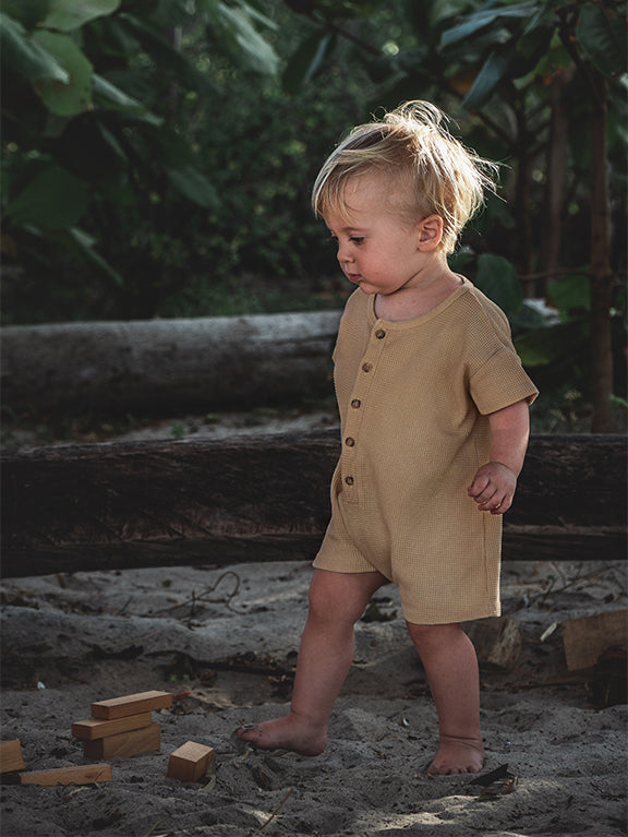 The Explorer Playsuit - Camel